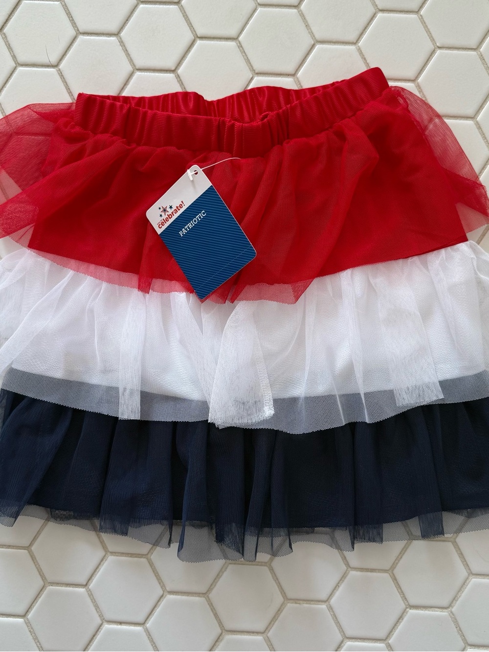 Tiered tulle skirt